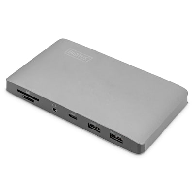 DIGITUS Universal Docking Station, USB 3.0, 7-Port, Travel 2x Video, 3x USB 3.0
