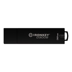 Kingston 32GB IronKey D300S Verschl&uuml;sselter USB-Stick Metall USB 3.1 Gen1