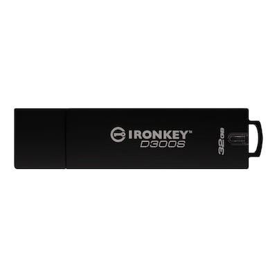 IR 2 günstig Kaufen-Kingston 32 GB IronKey D300S Verschlüsselter USB-Stick Metall USB 3.1 Gen1. Kingston 32 GB IronKey D300S Verschlüsselter USB-Stick Metall USB 3.1 Gen1 <![CDATA[• Preisgünstige Sicherheit für Unternehmen • Verfügt über eine eindeutige Ser