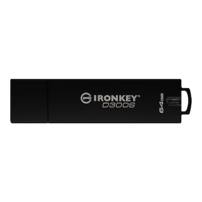 Unternehmen  günstig Kaufen-Kingston 64 GB IronKey D300S Verschlüsselter USB-Stick Metall USB 3.1 Gen1. Kingston 64 GB IronKey D300S Verschlüsselter USB-Stick Metall USB 3.1 Gen1 <![CDATA[• Preisgünstige Sicherheit für Unternehmen • Verfügt über eine eindeutige Ser