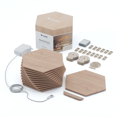Starter günstig Kaufen-Nanoleaf Elements Wood Look Hexagons Starter Kit – 13PK. Nanoleaf Elements Wood Look Hexagons Starter Kit – 13PK <![CDATA[• Austauschtype: LED-Panel / Sockel: k. A. / Lichtfarbe: warmweiß • Leistung: k.A. als Ersatz für k.A. • Energi
