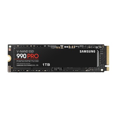 28 A  günstig Kaufen-Samsung 990 PRO NVMe SSD 1 TB M.2 PCIe 4.0 3D-NAND TLC. Samsung 990 PRO NVMe SSD 1 TB M.2 PCIe 4.0 3D-NAND TLC <![CDATA[• 1 TB - 2,38 mm Bauhöhe • M.2 2280 Card,  - Kompatibel mit der Playstation™ 5 • Maximale Lese-/Schreibgeschwindigkeit: 7450 M