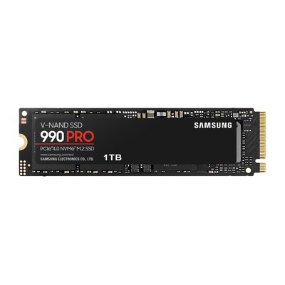 In 1 günstig Kaufen-Samsung 990 PRO NVMe SSD 1 TB M.2 PCIe 4.0 3D-NAND TLC. Samsung 990 PRO NVMe SSD 1 TB M.2 PCIe 4.0 3D-NAND TLC <![CDATA[• 1 TB - 2,38 mm Bauhöhe • M.2 2280 Card,  - Kompatibel mit der Playstation™ 5 • Maximale Lese-/Schreibgeschwindigkeit: 7450 M