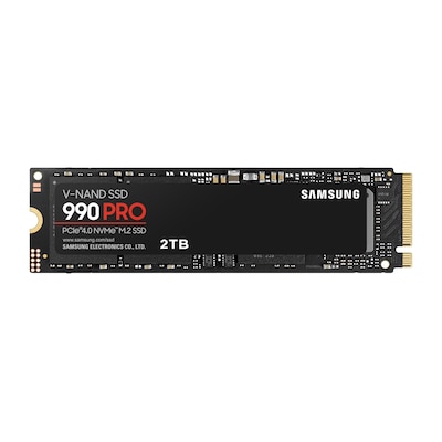 CARD günstig Kaufen-Samsung 990 PRO NVMe SSD 2 TB M.2 PCIe 4.0 3D-NAND TLC. Samsung 990 PRO NVMe SSD 2 TB M.2 PCIe 4.0 3D-NAND TLC <![CDATA[• 2 TB - 2,38 mm Bauhöhe • M.2 2280 Card,  - Kompatibel mit der Playstation™ 5 • Maximale Lese-/Schreibgeschwindigkeit: 7450 M