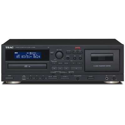 ST 1  günstig Kaufen-TEAC AD-850-SE CD- & Kassettenspieler mit USB Schwarz. TEAC AD-850-SE CD- & Kassettenspieler mit USB Schwarz <![CDATA[• TEAC AD-850-SE CD- & Kassettenspieler mit USB Schwarz • Frequenzgang: 20Hz bis 20kHz +/-2dB • Schnittstelle: USB 1.1 FULL