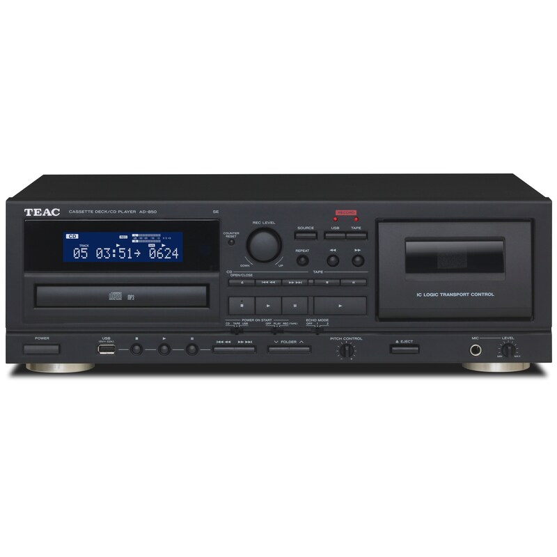 TEAC AD-850-SE CD- & Kassettenspieler mit USB Schwarz