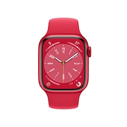 Apple Watch Series 8 LTE 41mm Aluminium Product(RED) Sportarmband Product(RED)