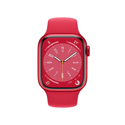 ST 1  günstig Kaufen-Apple Watch Series 8 LTE 41mm Aluminium Product(RED) Sportarmband Product(RED). Apple Watch Series 8 LTE 41mm Aluminium Product(RED) Sportarmband Product(RED) <![CDATA[• LTE + GPS • Die fortschrittlichsten Gesundheitsfeatures. • Die Zukunft der Gesu