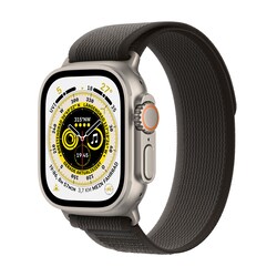 Apple Watch Ultra LTE 49mm Titanium Trail Loop schwarz/grau M/L