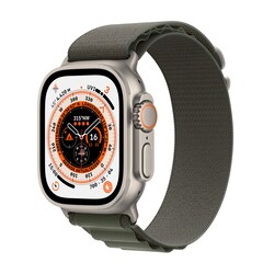 Apple Watch Ultra LTE 49mm Titanium Alpine Loop Gr&uuml;n Small