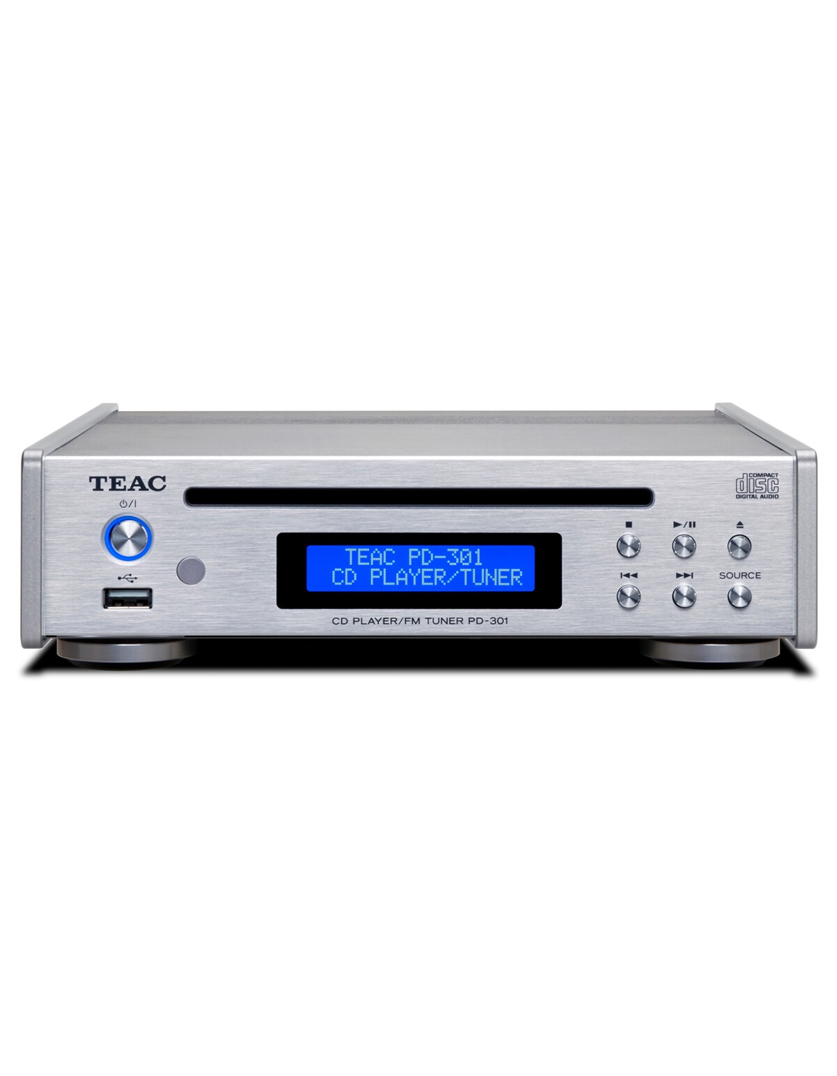 TEAC PD-301DAB-X CD-Player und DAB/FM-Tuner Silber