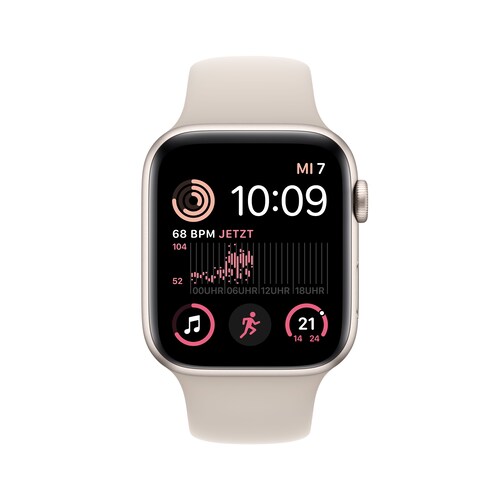 Apple Watch SE (2. Gen)GPS 44mm Aluminium Polarstern Sportarmband Polarstern