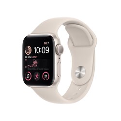 Apple Watch SE (2. Gen) GPS 40mm Aluminium Polarstern Sportarmband Polarstern