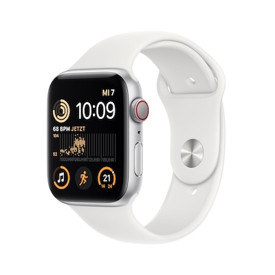 Sport Watch günstig Kaufen-Apple Watch SE (2.Gen) LTE 44mm Aluminium Silber Sportarmband Weiß. Apple Watch SE (2.Gen) LTE 44mm Aluminium Silber Sportarmband Weiß <![CDATA[• LTE • Noch mehr Features. Für weniger als du denkst. • Hat mehr drauf, als sie kostet. • N