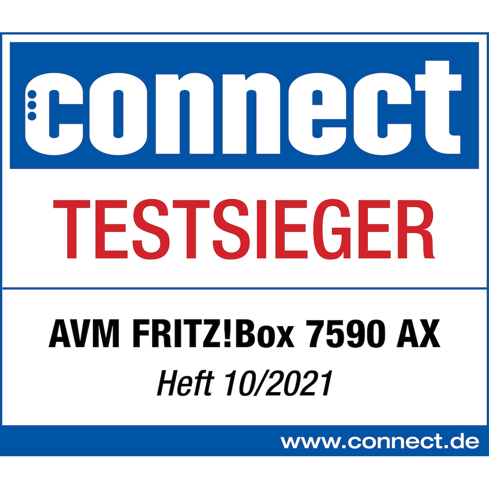 AVM FRITZ!Box 7590 AX WLAN Router -ax mit VDSL/DSL MU-MIMO