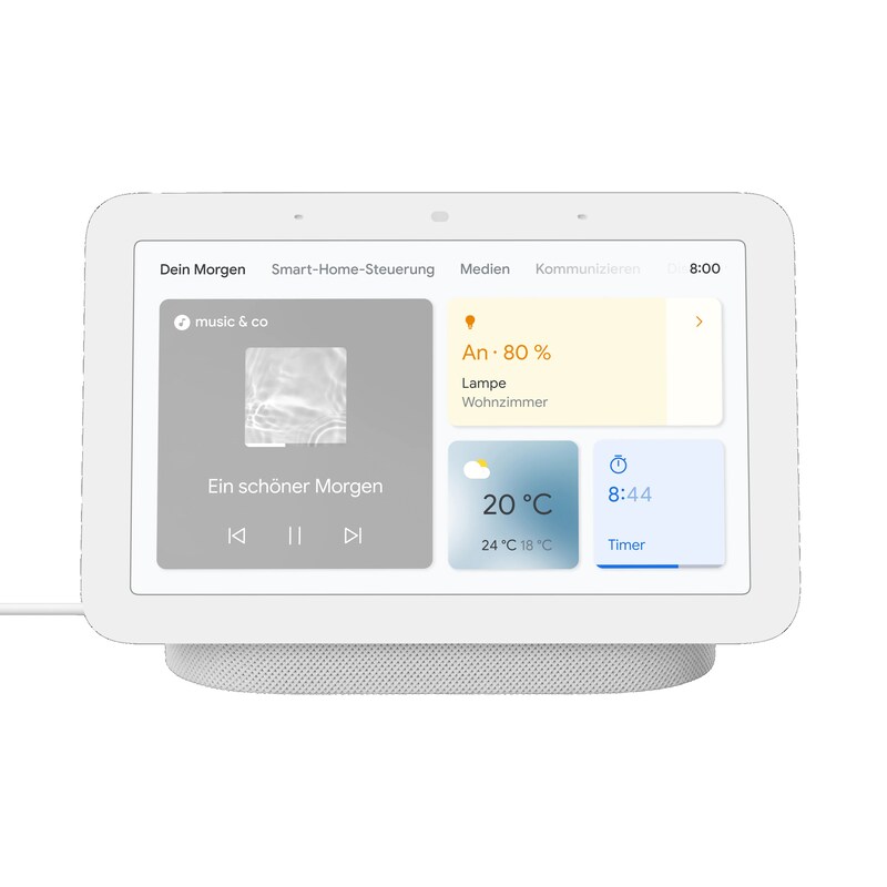 Google Nest Hub (2. Gen) Smart Display mit Sprachsteuerung - Kreide