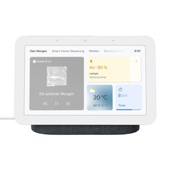 Google Nest Hub (2. Gen) Smart Display mit Sprachsteuerung - Carbon