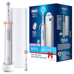 Oral-B Pro 3 3500 White elektrische Zahnb&uuml;rste mit Reiseetui
