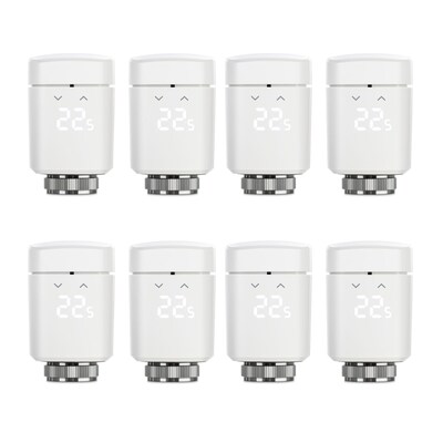 100/Pack günstig Kaufen-Eve Thermo Smartes Heizkörperthermostat mit Zeitplänen, 8er Pack. Eve Thermo Smartes Heizkörperthermostat mit Zeitplänen, 8er Pack <![CDATA[• Kinderleichte, schnelle Einrichtung in HomeKit, ohne Bridge o.Gateway • Kompatibilität: 