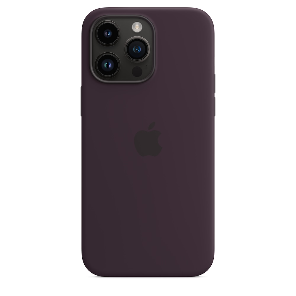 Apple Original iPhone 14 Pro Max Silikon Case mit MagSafe Holunder