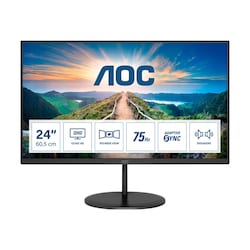 AOC Q24V4EA 60,5cm (23,8&ldquo;)QHD IPS Gaming Monitor 3 Seiten rahmenlos HDMI 75Hz