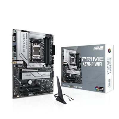 Prime 6 günstig Kaufen-ASUS PRIME X670-P WIFI ATX Mainboard Sockel AM5 WIFI/M.2/USB3.2 Typ C/HDMI/DP. ASUS PRIME X670-P WIFI ATX Mainboard Sockel AM5 WIFI/M.2/USB3.2 Typ C/HDMI/DP <![CDATA[• ATX Mainboard mit Sockel AMD AM5 für AMD RYZEN 7000 Serie-CPU • AMD X670-Chipsatz,