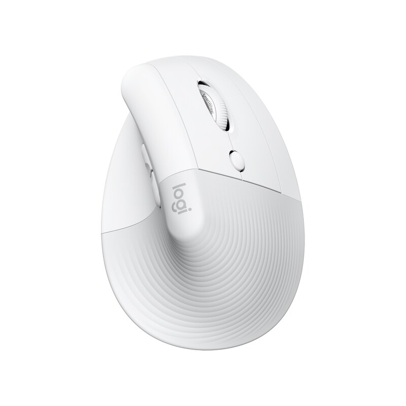 Logitech Lift für Mac Offwhite - Vertical Ergonomische Kabellose Maus