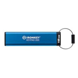 Kingston 16 GB IronKey Keypad 200 Verschl&uuml;sselter USB-Stick Metall USB 3.2 Gen1