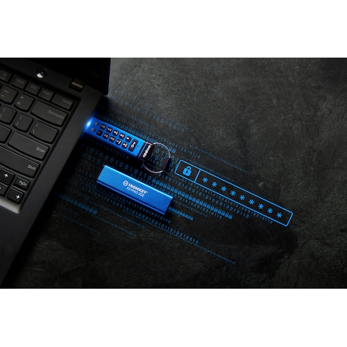 Kingston 8 GB IronKey Keypad 200 Verschlüsselter USB-Stick Metall USB 3.2 Gen1