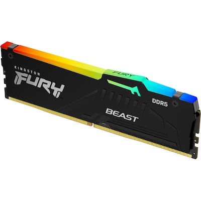 Modul 3 günstig Kaufen-16GB (1x 16GB) KINGSTON DIMM FURY Beast RGB DDR5-6000 CL36 RAM Arbeitsspeicher. 16GB (1x 16GB) KINGSTON DIMM FURY Beast RGB DDR5-6000 CL36 RAM Arbeitsspeicher <![CDATA[• 16 GB (RAM-Module: 1 Stück) • DDR5-RAM 6000 MHz ECC • CAS Latency (CL) 36-38-3