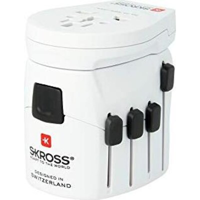 Sea 3 günstig Kaufen-SKROSS World Adapter Pro + USB 2xA 3-polig (7A) Reiseadapter 1302521. SKROSS World Adapter Pro + USB 2xA 3-polig (7A) Reiseadapter 1302521 <![CDATA[• 3-poliger Reiseadapter • Geeignet für alle geerdeten und ungeerdeten Geräte (2- & 3-Pol) • Eingan