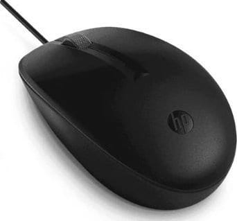 HP 125 Maus Schwarz kabelgebunden für Links- & Rechtshänder