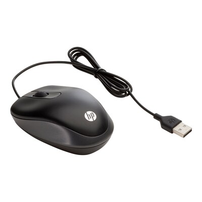 Maus optisch günstig Kaufen-HP Kabelbebundene USB Travel Maus Schwarz (G1K28AA). HP Kabelbebundene USB Travel Maus Schwarz (G1K28AA) <![CDATA[• Anwendungsbereich: Unterwegs, 3 Tasten • Kabelgebunden (USB) • Sensortechnologie: Optisch (1000 dpi) • Schwarz, 60g, 50,0 mm x 145,