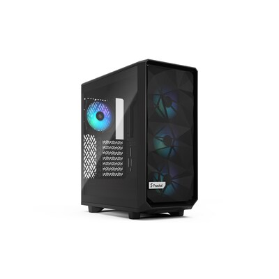 black günstig Kaufen-Fractal Design Meshify 2 Compact RGB Black TG Light Tint Gaming Gehäuse. Fractal Design Meshify 2 Compact RGB Black TG Light Tint Gaming Gehäuse <![CDATA[• ATX-Gehäuse mit Seitenfenster • Flexible Speicheroption für zwei 2.5“/3.5“ Lauf