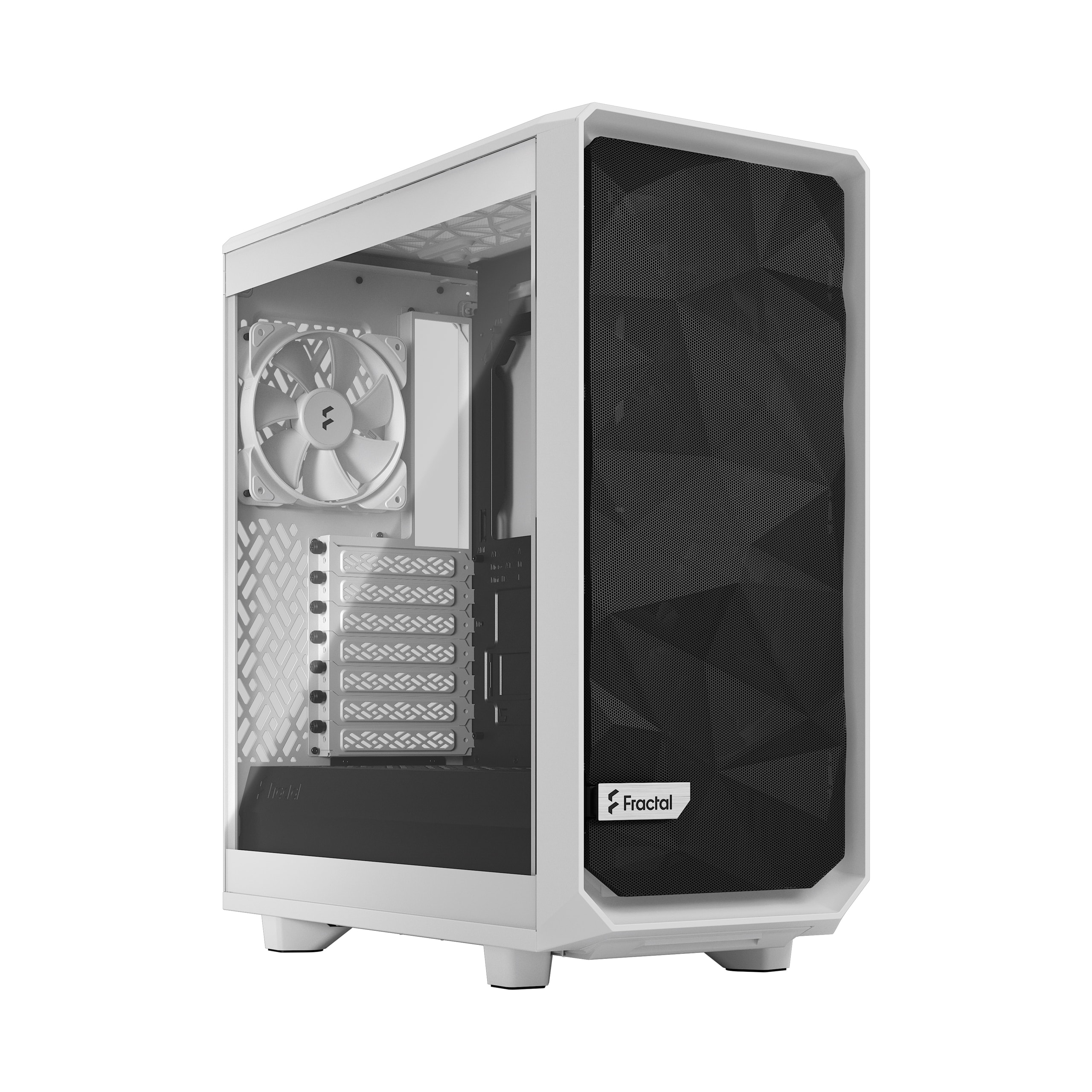 Fractal Design Meshify 2 Compact Lite White TG Clear Gaming Geh&auml;use