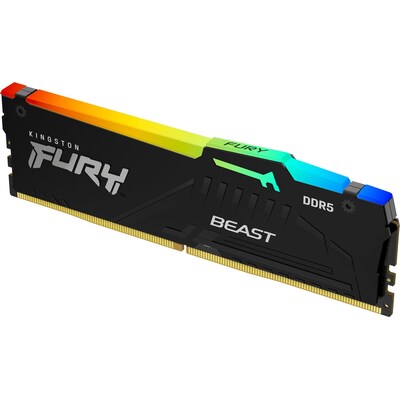 GB RAM günstig Kaufen-16GB (1x16GB) KINGSTON DIMM FURY Beast RGB DDR5-5600 CL36 RAM Arbeitsspeicher. 16GB (1x16GB) KINGSTON DIMM FURY Beast RGB DDR5-5600 CL36 RAM Arbeitsspeicher <![CDATA[• 16 GB (RAM-Module: 1 Stück) • DDR5-RAM 5600 MHz ECC • CAS Latency (CL) 36-38-38 