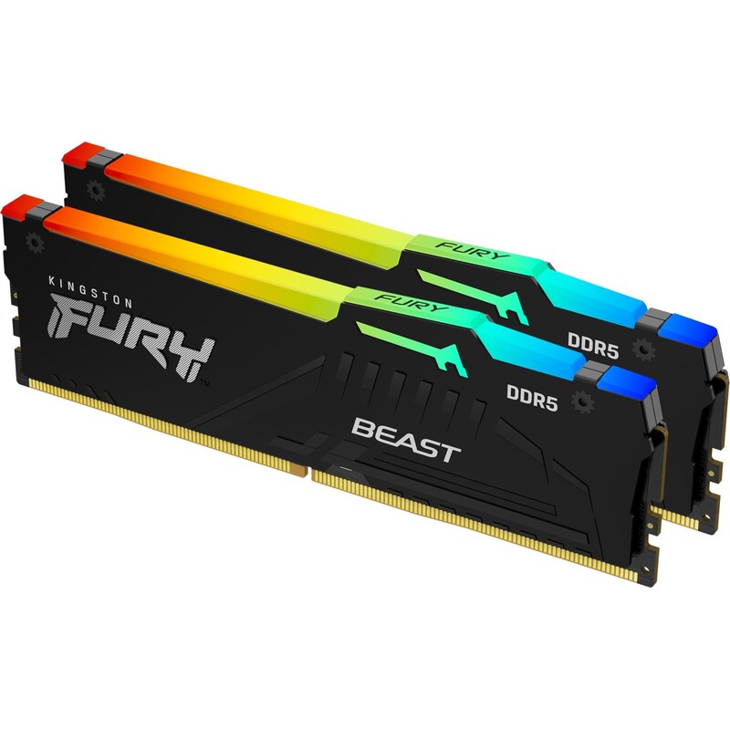 32GB (2x 16GB) KINGSTON DIMM FURY Beast RGB DDR5-6000 CL36 RAM Arbeitsspeicher