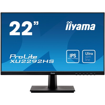 Zoll Monitor günstig Kaufen-iiyama ProLite XU2292HS-B1 55,9cm (22") FHD IPS LED-Office-Monitor HDMI/DP/VGA. iiyama ProLite XU2292HS-B1 55,9cm (22") FHD IPS LED-Office-Monitor HDMI/DP/VGA <![CDATA[• Energieeffizienzklasse: E • Größe: 55,9 cm(22 Zoll) 16:9, Auflösung: 1