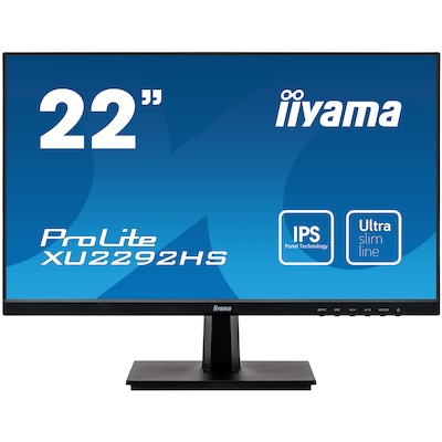 Monitor günstig Kaufen-iiyama ProLite XU2292HS-B1 55,9cm (22") FHD IPS LED-Office-Monitor HDMI/DP/VGA. iiyama ProLite XU2292HS-B1 55,9cm (22") FHD IPS LED-Office-Monitor HDMI/DP/VGA <![CDATA[• Energieeffizienzklasse: E • Größe: 55,9 cm(22 Zoll) 16:9, Auflösung: 1