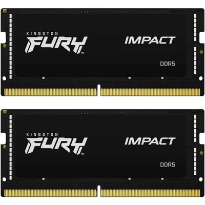 Fury günstig Kaufen-64GB (2x32GB) KINGSTON FURY Impact DDR5-4800 CL38 RAM Gaming Notebookspeicher. 64GB (2x32GB) KINGSTON FURY Impact DDR5-4800 CL38 RAM Gaming Notebookspeicher <![CDATA[• 64 GB (RAM-Module: 2 Stück) • DDR 5-RAM 4800 MHz • CAS Latency (CL) 38 • Ansch