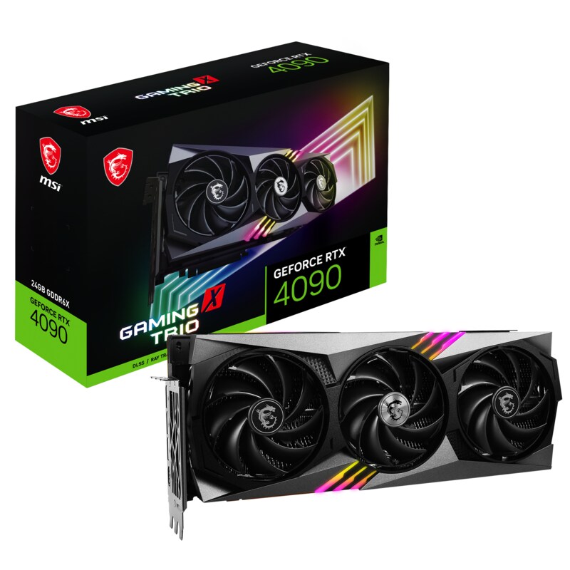 MSI GeForce RTX 4090 Gaming X Trio 24GB GDDR6X Gaming Grafikkarte 3xDP/HDMI