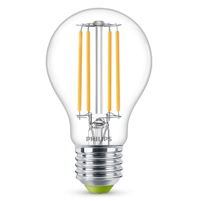 Type C günstig Kaufen-Philips Classic LED Lampe mit 40W, E27 Sockel, Klar, White (3000K). Philips Classic LED Lampe mit 40W, E27 Sockel, Klar, White (3000K) <![CDATA[• Austauschtype: LED-Lampe / Sockel: E27 • Energieeffizienzklasse: A • Leistung: 2,3 Watt als Ersatz für
