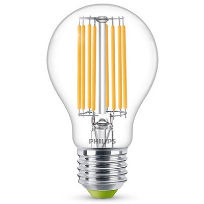 Type Z  günstig Kaufen-Philips Classic LED Lampe mit 60W, E27 Sockel, Klar, White (3000K). Philips Classic LED Lampe mit 60W, E27 Sockel, Klar, White (3000K) <![CDATA[• Austauschtype: LED-Lampe / Sockel: E27 • Energieeffizienzklasse: A • Leistung: 4 Watt als Ersatz für 6