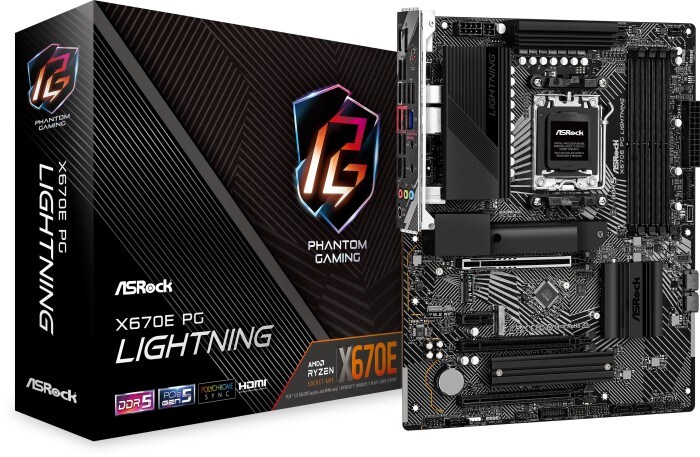 ASRock X670E PHANTOM GAMING LIGHTNING ATX Mainboard AM5