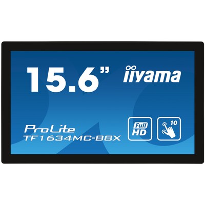 Pro LED günstig Kaufen-iiyama ProLite TF1634MC-B8X 39,5cm (15,6") FHD IPS Touch-LED-Monitor HDMI/VGA/DP. iiyama ProLite TF1634MC-B8X 39,5cm (15,6") FHD IPS Touch-LED-Monitor HDMI/VGA/DP <![CDATA[• Energieeffizienzklasse: F • Größe: 39,5 cm(15,6 Zoll) 16:9, Auflös