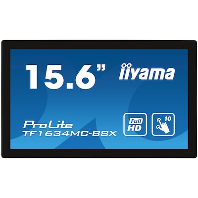 HDMI Vga günstig Kaufen-iiyama ProLite TF1634MC-B8X 39,5cm (15,6") FHD IPS Touch-LED-Monitor HDMI/VGA/DP. iiyama ProLite TF1634MC-B8X 39,5cm (15,6") FHD IPS Touch-LED-Monitor HDMI/VGA/DP <![CDATA[• Energieeffizienzklasse: F • Größe: 39,5 cm(15,6 Zoll) 16:9, Auflös