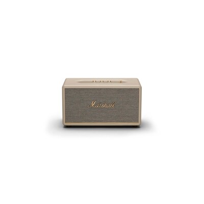 Soundstation/Stereo  günstig Kaufen-Marshall Stanmore III Cream Bluetooth Lautsprecher. Marshall Stanmore III Cream Bluetooth Lautsprecher <![CDATA[• aktiver Stereo-Bluetooth-Lautsprecher • 50-Watt-Verstärker für Basslautsprecher, 2x15-Watt für Hochtöner • Bluetooth 5.2, Aux-In, g