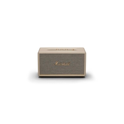 AUX Stereo günstig Kaufen-Marshall Stanmore III Cream Bluetooth Lautsprecher. Marshall Stanmore III Cream Bluetooth Lautsprecher <![CDATA[• aktiver Stereo-Bluetooth-Lautsprecher • 50-Watt-Verstärker für Basslautsprecher, 2x15-Watt für Hochtöner • Bluetooth 5.2, Aux-In, g