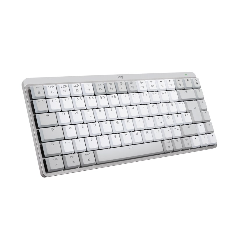 Logitech MX Mechanical Mini für Mac Kabellose Tastatur Hellgrau