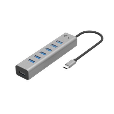 i-tec USB-C Charging Metal HUB 7 Port  Power Adapter 15W C31HUBMETAL703